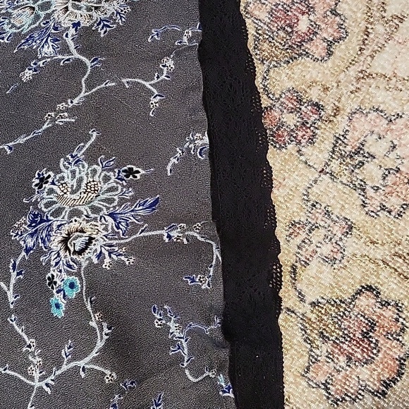 Free People Embelished Lined Back Stretch Side Zip Boho Sundress - Size 4 - Picture 7 of 10